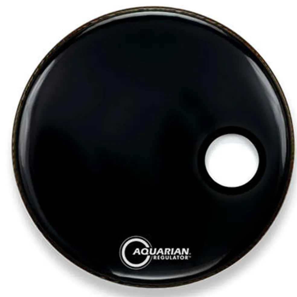 Aquarian RSM22BK 22" Regulator 4 3/4" Offset Hole - Gloss Black