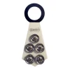 Big Fat Snare Drum Neck Tie (BFSDNT) 11"X 4.5" with 5 Tambourine Chimes