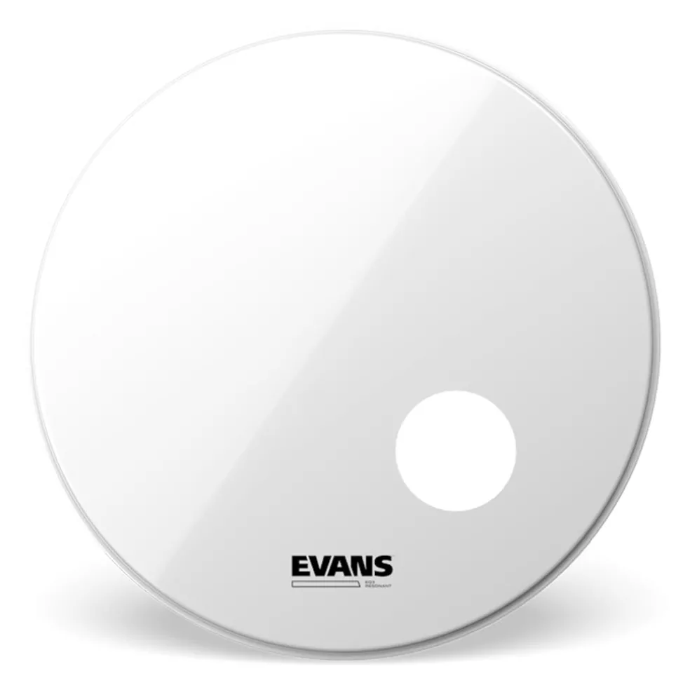 Evans 22" EQ3 Resonant Smooth White