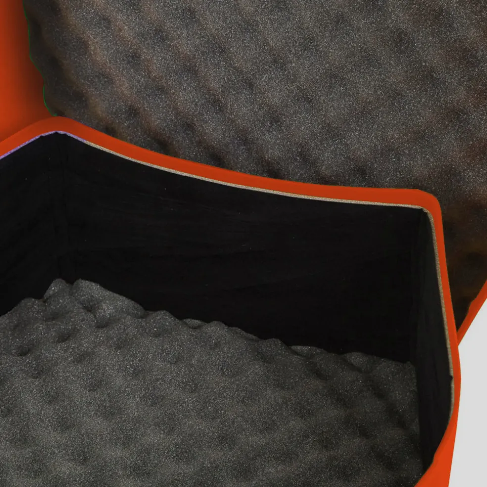 Hardcase Lined Orange 14" Snare Case