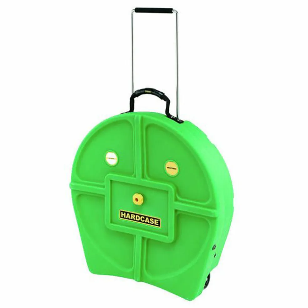Hardcase 24" Light Green Cymbal Case With Wheels