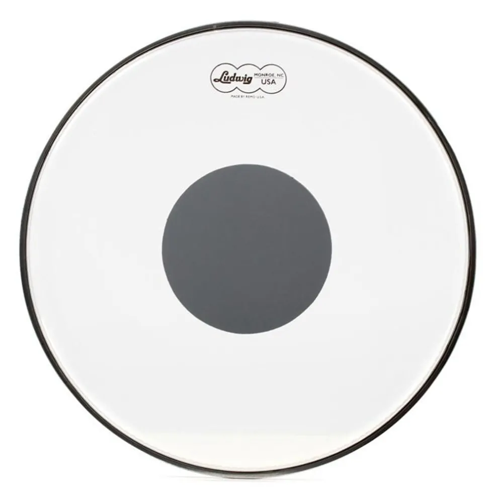 Ludwig 16" Clear Ambassador Silver Dot
