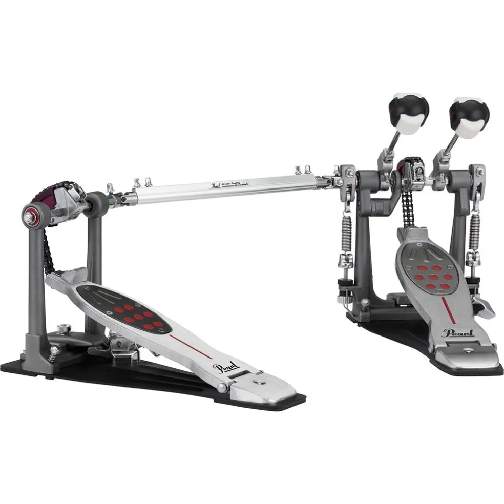 Pearl Eliminator Twin Pedal Chain Drive w/ Case