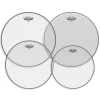 Remo Pro Pack Emperor Clear 10" 12" 14" FREE 14'' Ambassador Coated