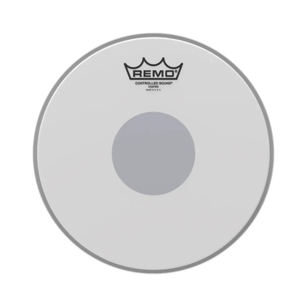 Remo 8" Control Sound Coated Batter - Black Dot
