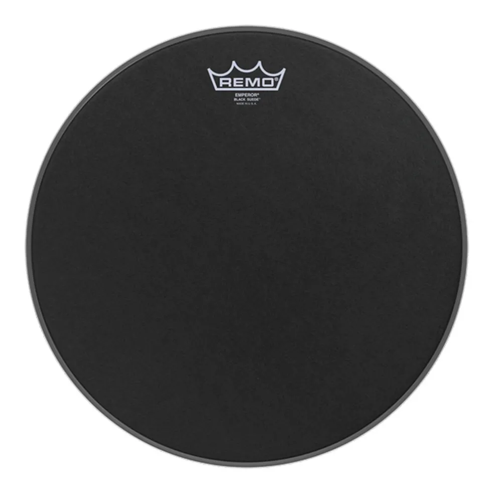Remo 12" Emperor Black Suede