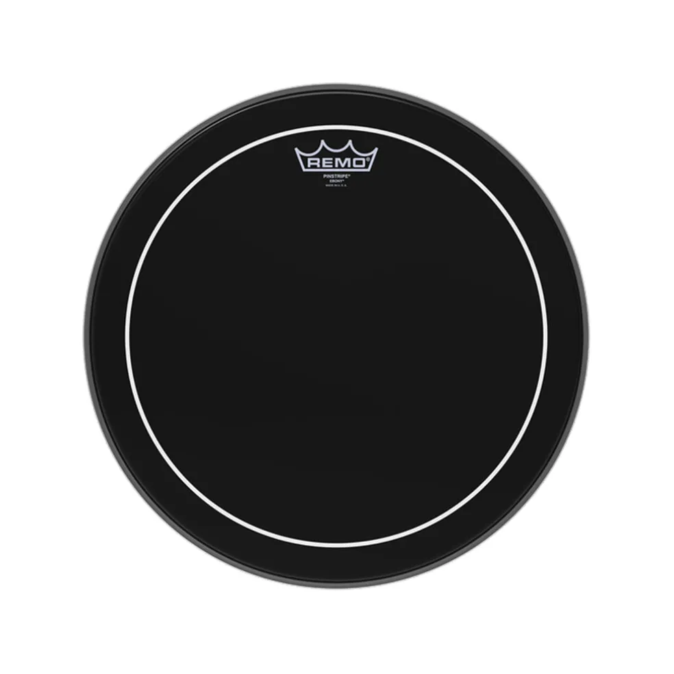 Remo 14" Pinstripe Ebony