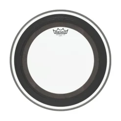 Remo SMT Ambassador Clear 24" Bass Drum. Includes 21⁄2" Falam Patch
