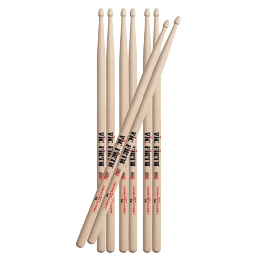 Vic Firth - Buy 3 Get 1 Free Pack - 5B Wood